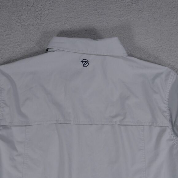 Gillz Shirt Mens XXL Gray Performance Fishing Vented Stretch Outdoor Button Up - Picture 8 of 16